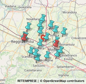 Mappa Via Ometto, 41011 Campogalliano MO, Italia (11.7255)