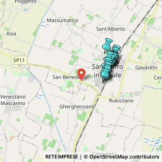 Mappa Via San Benedetto, 40018 San Pietro in Casale BO, Italia (1.5345)