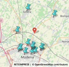Mappa Strada Nazionale del, 41122 Modena MO, Italia (4.61231)
