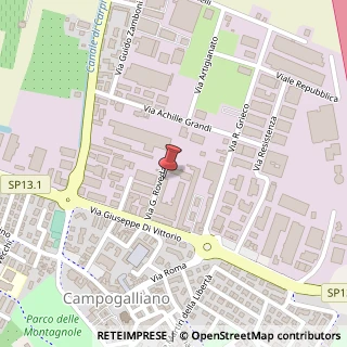 Mappa Via G. Roveda, 4, 41011 Campogalliano, Modena (Emilia Romagna)
