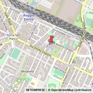 Mappa Via Luigi Sani, 9, 42121 Reggio nell'Emilia, Reggio nell'Emilia (Emilia Romagna)