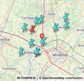 Mappa Via Morandi, 41011 Campogalliano MO, Italia (6.79167)