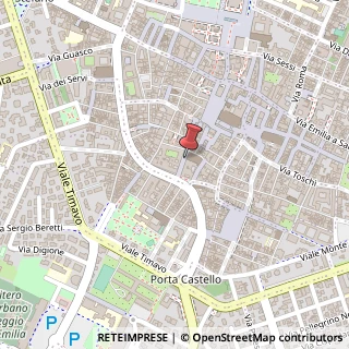 Mappa Via Luigi Carlo Farini, 10, 42121 Reggio nell'Emilia, Reggio nell'Emilia (Emilia Romagna)