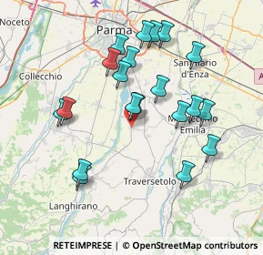 Mappa Piazza Ferrari, 43030 Montechiarugolo PR, Italia (7.329)