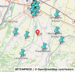 Mappa Piazza Ferrari, 43030 Montechiarugolo PR, Italia (10.133)