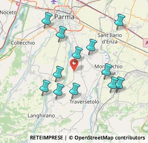 Mappa Piazza Ferrari, 43030 Montechiarugolo PR, Italia (7.41083)