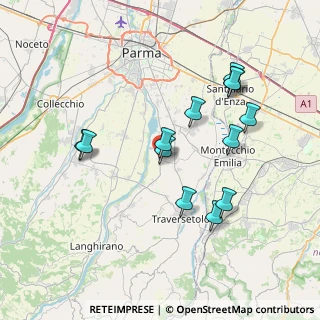 Mappa Via Argini Sud, 43030 Montechiarugolo PR, Italia (7.35231)