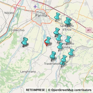 Mappa Via Argini Sud, 43030 Montechiarugolo PR, Italia (7.21294)