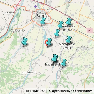 Mappa Via Argini Sud, 43030 Montechiarugolo PR, Italia (6.90529)