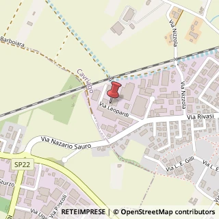 Mappa Via Giacomo Leopardi, 2, 42025 Cavriago, Reggio nell'Emilia (Emilia Romagna)