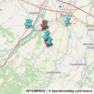Mappa Via Giorgio Perlasca, 43030 Felino PR, Italia (5.57)