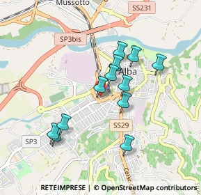 Mappa Via Gioacchino Rossini, 12051 Alba CN, Italia (0.78583)