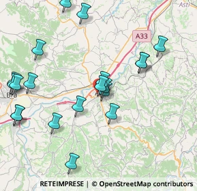 Mappa Via Gioacchino Rossini, 12051 Alba CN, Italia (9.0225)