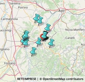 Mappa Via Gioacchino Rossini, 12051 Alba CN, Italia (7.85941)