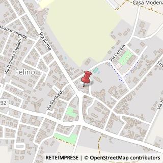 Mappa Piazza Miodini, 9, 43035 Felino, Parma (Emilia Romagna)