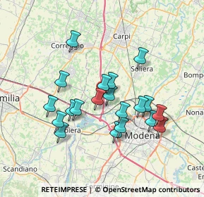 Mappa Campogalliano, 41011 Campogalliano MO, Italia (6.374)