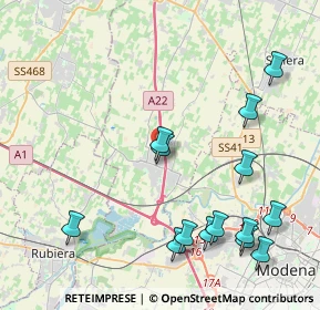 Mappa Campogalliano, 41011 Campogalliano MO, Italia (4.96714)