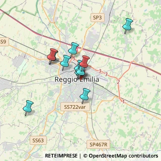 Mappa Via S. Martino, 42100 Reggio nell'Emilia RE, Italia (2.59583)