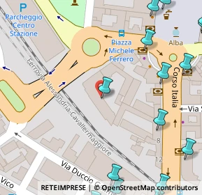 Mappa Piazza della Chiesa, 12051 Alba CN, Italia (0.1235)