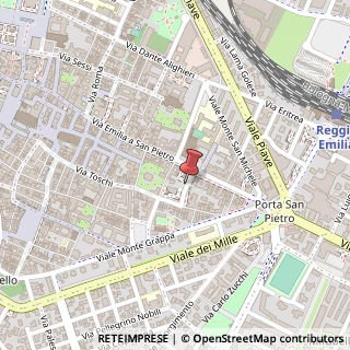 Mappa Via giorgione 5, 42100 Reggio nell'Emilia, Reggio nell'Emilia (Emilia Romagna)