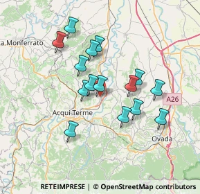 Mappa 15019 Strevi AL, Italia (6.15733)