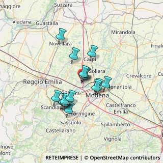 Mappa Via Achille Grandi, 41011 Campogalliano MO, Italia (10.54688)