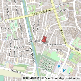 Mappa Via del Gattaglio, 4, 42100 Reggio nell'Emilia, Reggio nell'Emilia (Emilia Romagna)