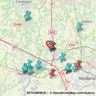 Mappa Via Bachelet, 41011 Campogalliano MO, Italia (4.787)