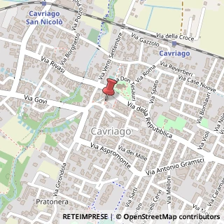Mappa Piazza Zanti, 7, 42025 Cavriago, Reggio nell'Emilia (Emilia Romagna)