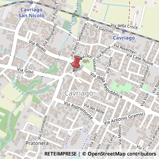 Mappa Piazza Angelo Zanti, 7, 42025 Cavriago, Reggio nell'Emilia (Emilia Romagna)