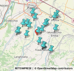 Mappa Via Argini, 43022 Basilicanova PR, Italia (6.3865)