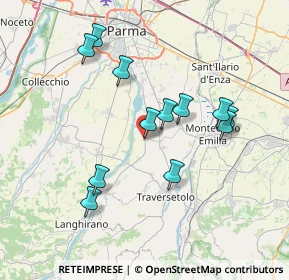 Mappa Via Argini, 43022 Basilicanova PR, Italia (6.98333)