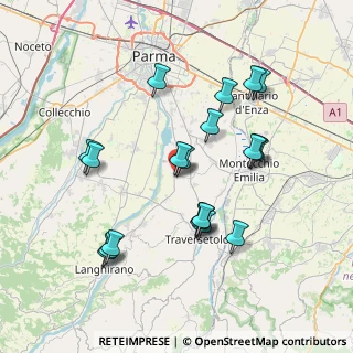 Mappa Via Renzo Pezzani, 43030 Basilicanova PR, Italia (7.5205)