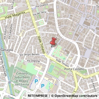 Mappa Piazza Fiume, 3, 42121 Reggio nell'Emilia, Reggio nell'Emilia (Emilia Romagna)