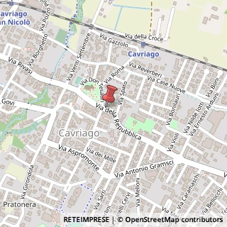 Mappa Via della Repubblica, 9, 42025 Cavriago, Reggio nell'Emilia (Emilia Romagna)