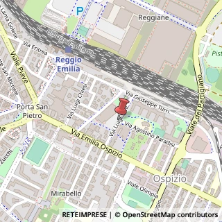Mappa Via Luigi Sani, 1/A-C, 42100 Reggio nell'Emilia, Reggio nell'Emilia (Emilia Romagna)