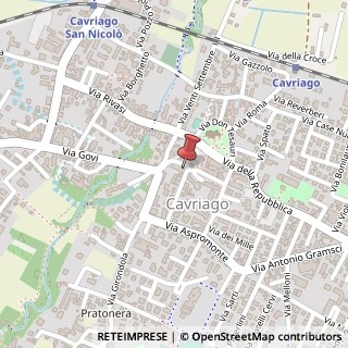 Mappa Piazza Giuseppe Garibaldi, 1, 42025 Cavriago, Reggio nell'Emilia (Emilia Romagna)