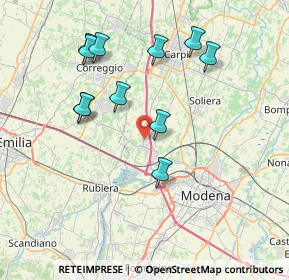 Mappa Via Tonelli, 41011 Campogalliano MO, Italia (7.66091)