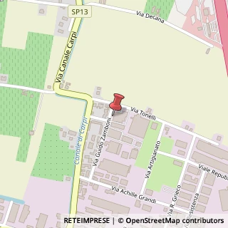 Mappa Via Zamboni, 24, 41011 Campogalliano, Modena (Emilia Romagna)
