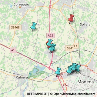 Mappa Via Tonelli, 41011 Campogalliano MO, Italia (4.5325)