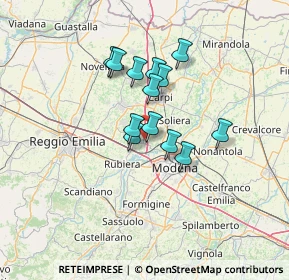 Mappa Via Tonelli, 41011 Campogalliano MO, Italia (9.91385)