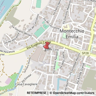 Mappa Via Sante Conti, 7, 42027 Montecchio Emilia, Reggio nell'Emilia (Emilia Romagna)