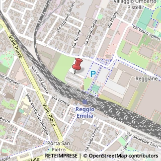 Mappa Piazzale Europa, 42124, 42124 Reggio nell'Emilia, Reggio nell'Emilia (Emilia Romagna)