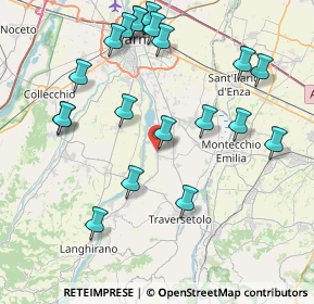 Mappa 43030 Montechiarugolo PR, Italia (9.0535)