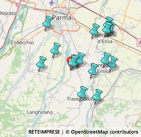 Mappa 43030 Montechiarugolo PR, Italia (7.07625)