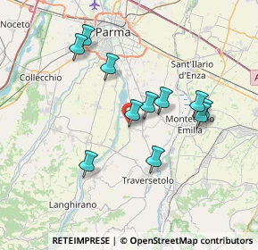 Mappa 43030 Montechiarugolo PR, Italia (6.60545)