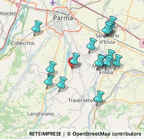 Mappa 43030 Montechiarugolo PR, Italia (7.59688)