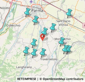 Mappa 43030 Montechiarugolo PR, Italia (7.4225)