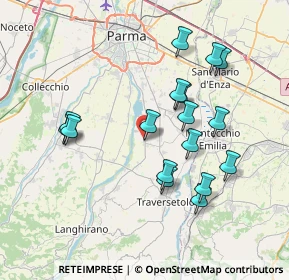 Mappa 43030 Montechiarugolo PR, Italia (7.24824)