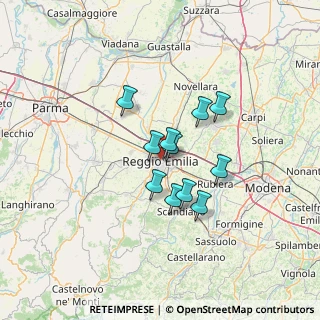 Mappa Via Francesco Crispi, 42100 Reggio nell'Emilia RE, Italia (9.51818)